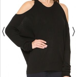Tamara Mellon Cold Shoulder Cashmere Sweater